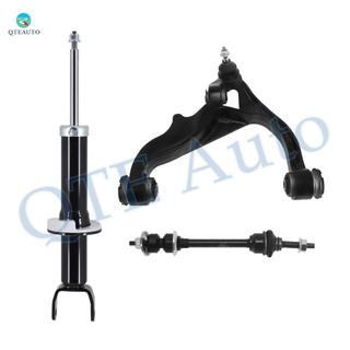 Set of 3 Front Left Lower Control Arm Ball Joint-Sway Bar Link-Suspension Strut Assembly For 2011-2018 RAM 1500