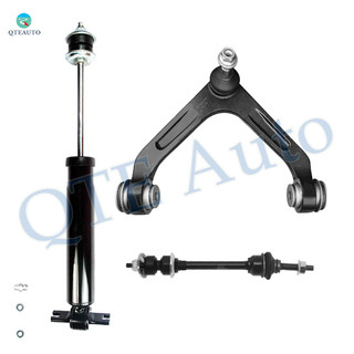 Set of 3 Front Upper Control Arm Ball Joint-Sway Bar Link-Shock Absorber For 2003-2006 Dodge RAM 2500 RWD