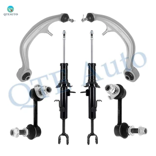 Set of 6 Front Lower Rearward Control Arm Ball Joint-Sway Bar Link-Suspension Strut Assembly For 2003-2006 Infiniti G35