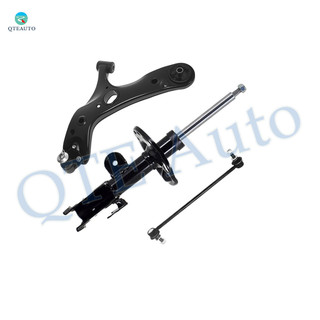 Set of 3 Front Right Lower Control Arm Ball Joint-Sway Bar Link-Suspension Strut Assembly For 2010-2015 Toyota Prius