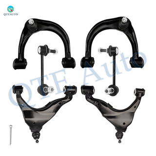 Set of 6 Front Lower and Upper Control Arm Ball Joint-Sway Bar Link For 2003-2009 Toyota 4Runner