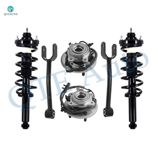 Set of 6 Rear Upper Control Arm-Wheel Hub Bearing Assembly-Quick Complete Strut-Coil Spring Assembly For 2011-2018 Dodge Journey FWD