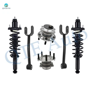 Set of 6 Rear Upper Control Arm-Wheel Hub Bearing Assembly-Quick Complete Strut-Coil Spring Assembly For 2011-2014 Chrysler 200 Sedan