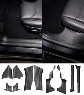 Tesla Model Y Juniper Door Sill Protector 10PCS Carbon Style