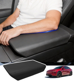 Tesla Model Y Juniper Armrest Cover Premium Black