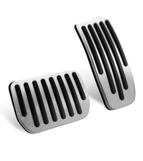 Foot Pedal Pads Cover for 2017-2025 Tesla Model Y, 2PCS Silver