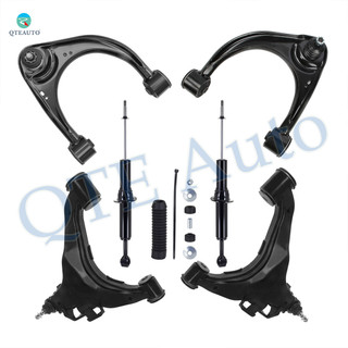 Set of 6 Front Upper and Lower Control Arm Ball Joint-Suspension Strut Assembly For 2007-2019 Toyota Tundra Monotube Performance Upgrade