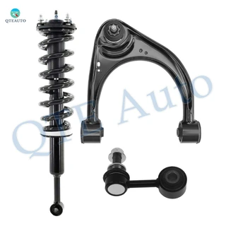 Set of 3 Front Right Upper Control Arm Ball Joint-Sway Bar Link-Quick Complete Strut-Coil Spring Assembly For 2008-2019 Toyota Sequoia