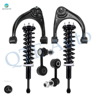Set of 6 Front Upper Control Arm Ball Joint-Sway Bar Link-Quick Complete Strut-Coil Spring Assembly For 2007-2019 Toyota Tundra