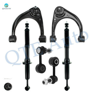 Set of 6 Front Upper Control Arm Ball Joint-Sway Bar Link-Suspension Strut Assembly For 2007-2019 Toyota Tundra Monotube Performance Upgrade