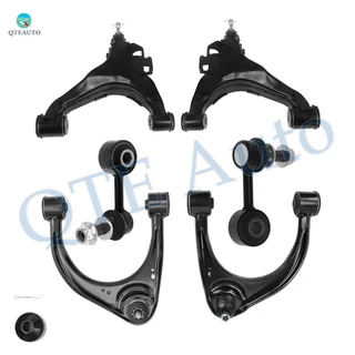 Set of 6 Front Upper and Lower Control Arm Ball Joint-Sway Bar Link For 2008-2019 Toyota Sequoia
