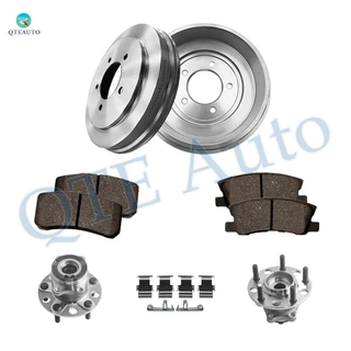Set of 8 Rear 268mm Brake Drum-Ceramic Brake Pad Kit-Wheel Hub Bearing Assembly For 2008 Jeep Patriot