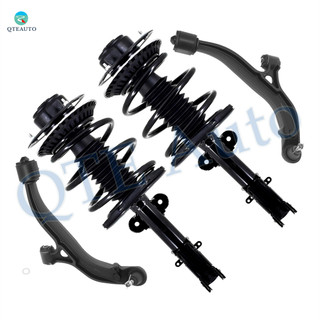 Set of 4 Front Lower Control Arm Ball Joint-Quick Complete Strut-Coil Spring Assembly For 2001-2003 Chrysler Voyager