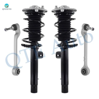 Set of 4 Front Lower Rearward Control Arm Ball Joint-Quick Complete Strut-Coil Spring Assembly For 2012-2016 BMW 328I