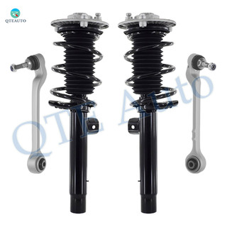 Set of 4 Front Lower Rearward Control Arm Ball Joint-Quick Complete Strut-Coil Spring Assembly For 2014 2015 BMW 428I