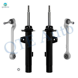 Set of 4 Front Lower Rearward Control Arm Ball Joint-Suspension Strut Assembly For 2012 2013 BMW 328I w/o Sport Suspension