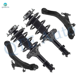 Set of 4 Front Lower Control Arm Ball Joint-Quick Complete Strut-Coil Spring Assembly For 2001-2006 Hyundai Elantra