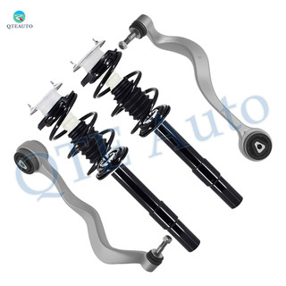 Set of 4 Front Lower Forward Control Arm Ball Joint-Quick Complete Strut-Coil Spring Assembly For 2004-2007 BMW 530I