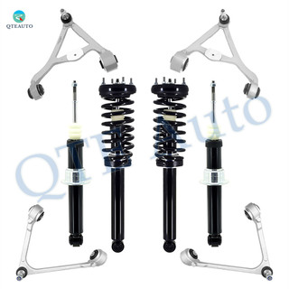 Set of 8 Front-Rear Upper Control Arm Ball Joint-Quick Complete Strut-Coil Spring Assembly-Suspension Strut Assembly For 2000-2002 Jaguar S-Type