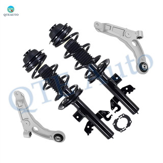 Set of 4 Front Lower Control Arm-Quick Complete Strut-Coil Spring Assembly For 2014-2018 Jeep Cherokee Old Version