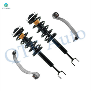 Set of 4 Front Lower Rearward Control Arm Ball Joint-Quick Complete Strut-Coil Spring Assembly For 2000-2004 Audi A6