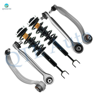 Set of 6 Front Lower Rearward-Upper Forward Control Arm Ball Joint-Quick Complete Strut-Coil Spring Assembly For 2000-2004 Audi A6