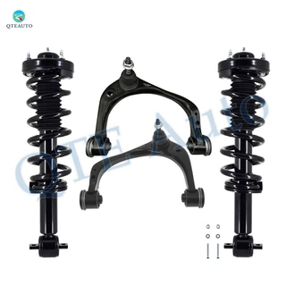 Set of 4 Front Upper Control Arm Ball Joint-Quick Complete Strut-Coil Spring Assembly For 2018-2022 Ford Expedition