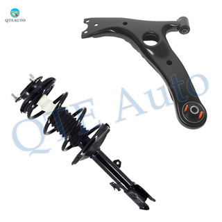 Front Left Lower Control Arm-Quick Complete Strut-Coil Spring Assembly For 2001-2005 Toyota RAV4