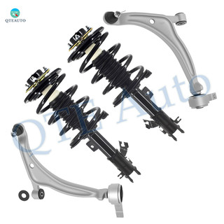 Set of 4 Front Lower Control Arm Ball Joint-Quick Complete Strut-Coil Spring Assembly For 2004-2008 Nissan Maxima