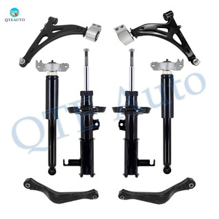 Set of 8 Front Lower Control Arm Ball Joint-Suspension Strut Assembly-Rear Upper Control Arm-Complete Shock Absorber Kit For 2014-2018 Chevrolet Impala