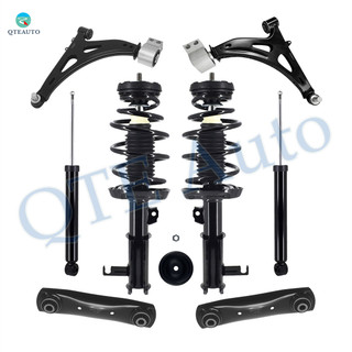 Set of 8 Front Lower Control Arm Ball Joint-Quick Complete Strut-Coil Spring Assembly-Rear Lower Forward Control Arm-Shock Absorber For 2014-2019 Chevrolet Impala