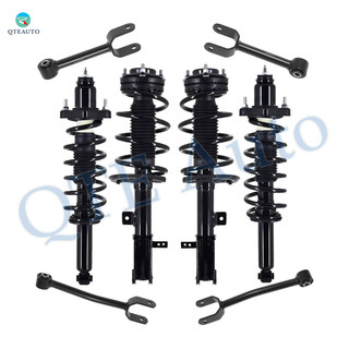 Set of 8 Front Lower-Rear Lower Forward Control Arm-Quick Complete Strut-Coil Spring Assembly For 2011-2014 Dodge Avenger