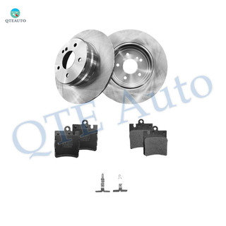 Set of 6 Rear 290mm Brake Disc Rotors-7753-D876 Ceramic Brake Pad Kit For 2009-2011 Mercedes-Benz SLK300