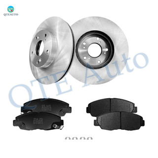 Set of 6 Front 282mm Brake Disc Rotors-Ceramic Brake Pad Kit For 1998-2002 Honda Accord