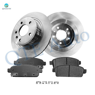 Set of 6 Rear 292mm Brake Disc Rotors-Ceramic Brake Pad Kit For 2014 2015 Chevrolet Cruze