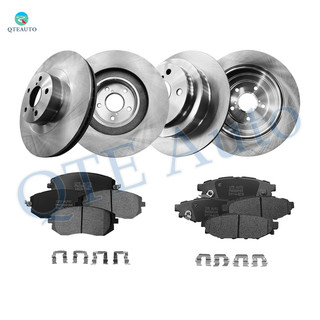 Set of 12 Front 294mm-Rear 273.75mm Brake Disc Rotors-Ceramic Brake Pad Kit For 2005 Subaru Outback