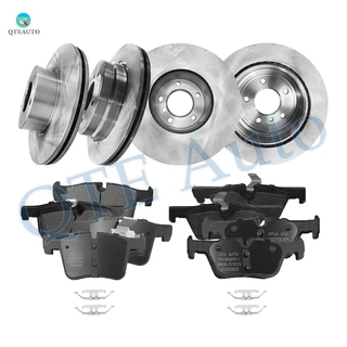 Set of 12 Front 312mm-Rear 300mm Brake Disc Rotors-Ceramic Brake Pad Kit For 2013 BMW 328i xDrive
