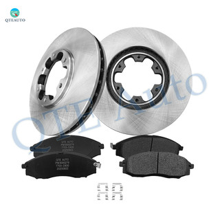 Set of 6 Front 282.5mm Brake Disc Rotors-Ceramic Brake Pad Kit For 2000-2004 Nissan Xterra