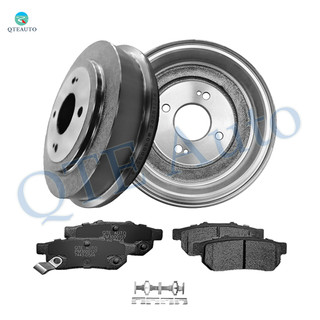 Set of 6 Rear 239.1mm Brake Drum-Ceramic Brake Pad Kit For 1999 Acura EL
