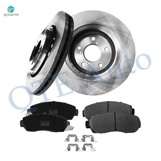 Set of 6 Front 320mm Brake Disc Rotors-Ceramic Brake Pad Kit For 2015-2017 Honda Odyssey