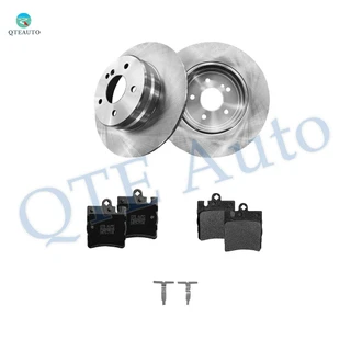 Set of 6 Rear 290mm Brake Disc Rotors-Ceramic Brake Pad Kit For 2000-2003 Mercedes-Benz CLK430