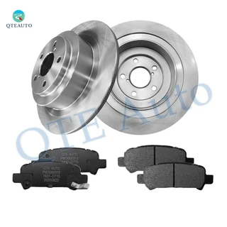 Set of 6 Rear 289.7mm Brake Disc Rotors-Ceramic Brake Pad Kit For 2000-2004 Subaru Outback