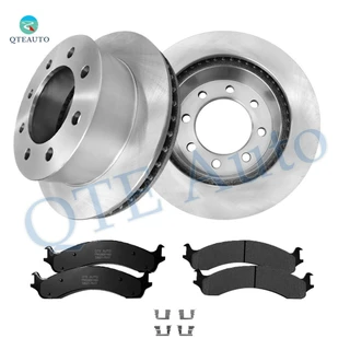 Set of 6 Front 326.5mm Brake Disc Rotors-Ceramic Brake Pad Kit For 2000-2002 Dodge RAM 2500