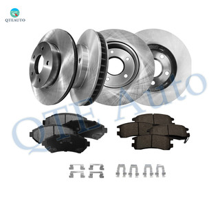 Set of 12 Front 278mm Brake Disc Rotors-Ceramic Brake Pad Kit-Rear 280.8mm Brake Disc Rotors-Ceramic Brake Pad Kit For 2000-2003 2005 Buick Lesabre