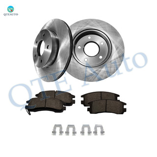 Set of 6 Rear 280.8mm Brake Disc Rotors-Ceramic Brake Pad Kit For 2000-2005 Buick LeSabre