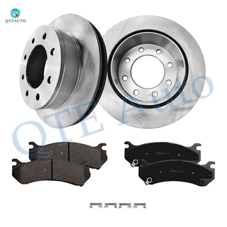 Set of 6 Rear 330mm Brake Disc Rotors-Ceramic Brake Pad Kit For 2005 2006 Chevrolet Silverado 1500 HD