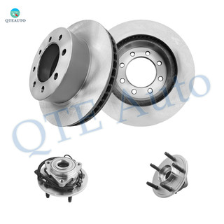 Set of 4 Front 353mm Brake Disc Rotors-Wheel Hub Bearing Assembly For 2006-2008 Dodge RAM 1500 4-Wheel ABS