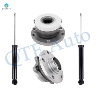 Set of 4 Rear Shock Absorber-Wheel Hub Bearing For 2009 2010 Volkswagen Passat CC