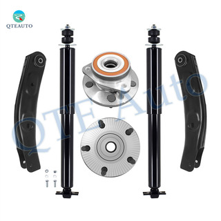 Set of 6 Front Upper Control Arm-Wheel Hub Bearing Assembly-Shock Absorber For 1999-2004 Jeep Grand Cherokee