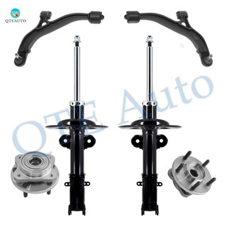 Set of 6 Front Lower Control Arm Ball Joint-Wheel Hub Bearing Assembly-Suspension Strut Assembly For 2001-2007 Chrysler Town & Country